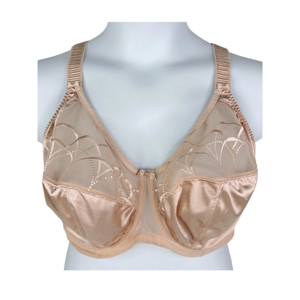 Elomi Cate Underwire Bra sz 40I (US) / 40G(UK) * Latte Peach Unlined Neutral